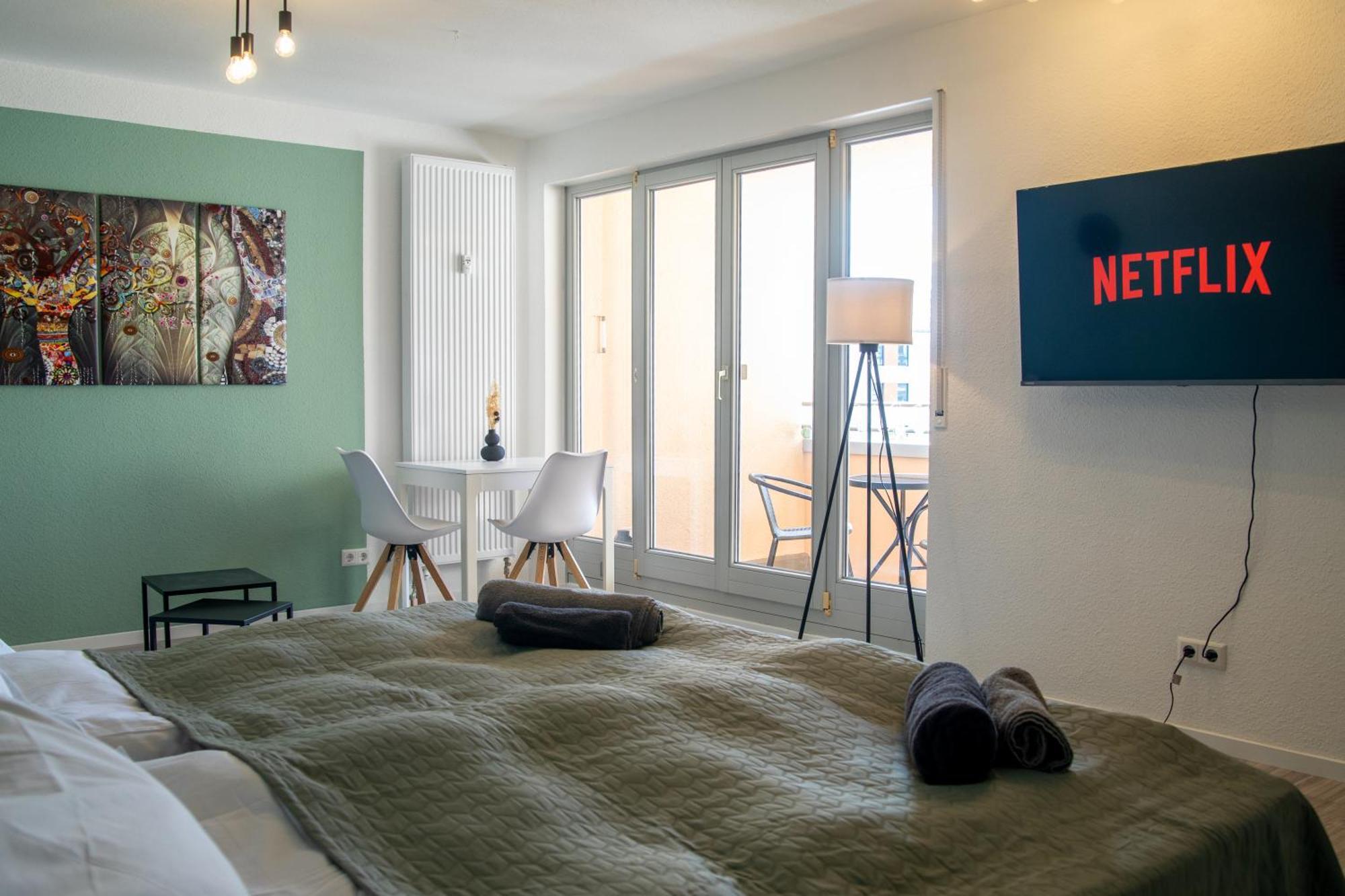 Home Shanti - Studio, Suedvorstadt, Balkon, Tv Лейпциг Экстерьер фото